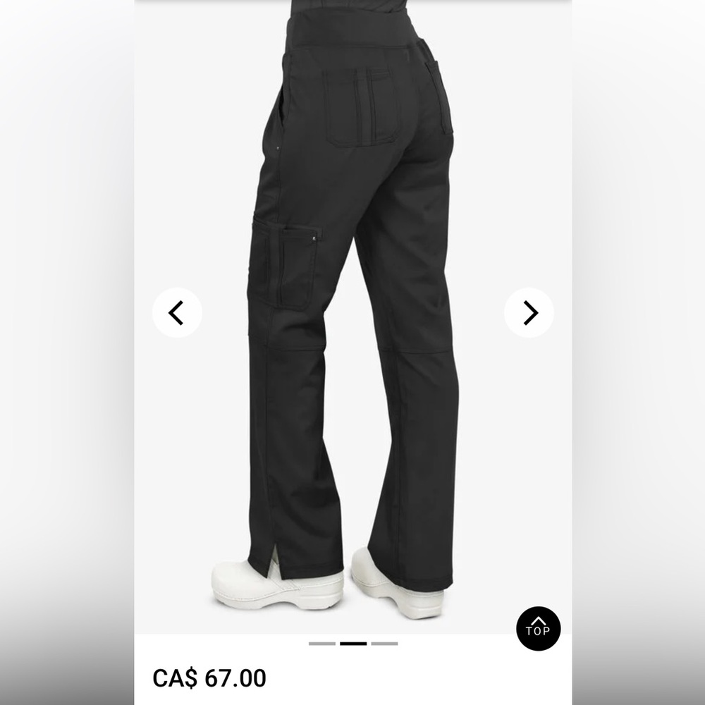 Black scrub pants
